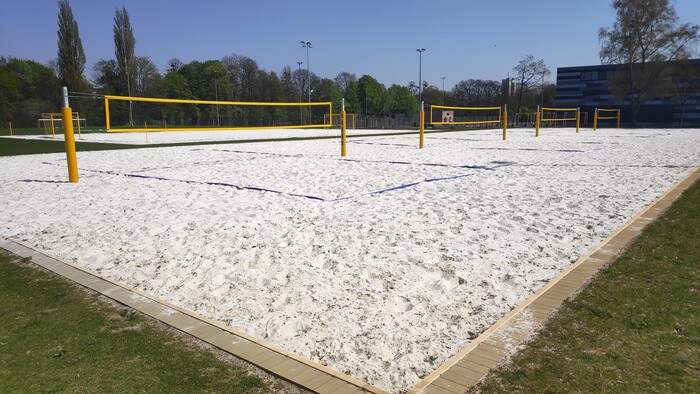 Der Beachplatz des Hochschulsports.