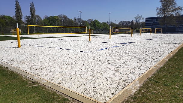 Der Beachplatz des Hochschulsports.