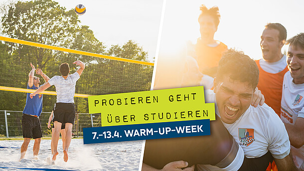 Probieren geht über studieren: Ankündigung Warm-Up-Week vom 7. bis 13.4.
