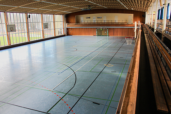 Innenansicht der Halle 1.