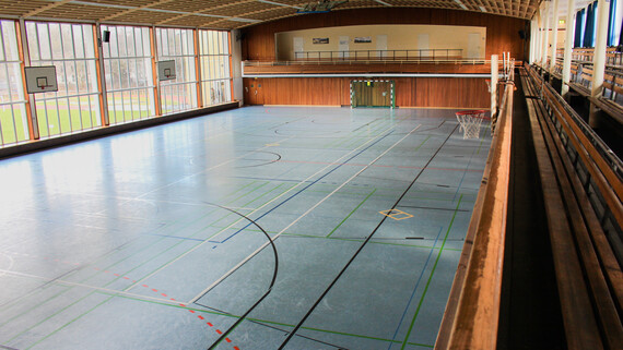 Innenansicht der Halle 1.
