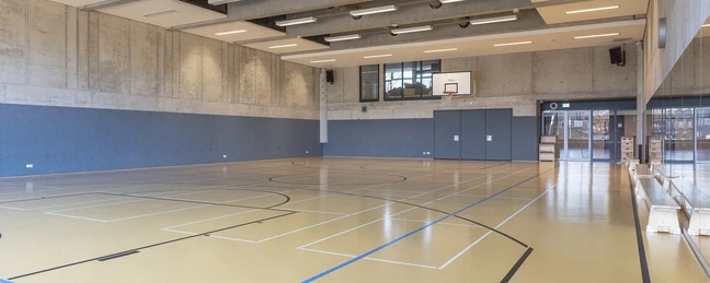 Innenansicht der Sporthalle 3.