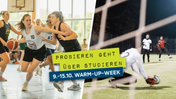 Probieren geht über Studieren: 9.-15.10. Warm-Up-Week